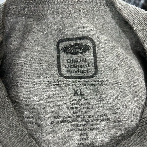 Ford Mustang Shirt Mens X-Large Gray Classic Logo - Picture 4 of 6